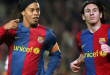 رونالدينيو يصدم صديقه ميسي